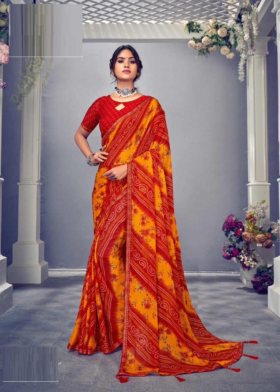 Ruchi Jalpari Vol 3 New Fancy Regular Wear Chiffon With Border Jari Saree Collection 